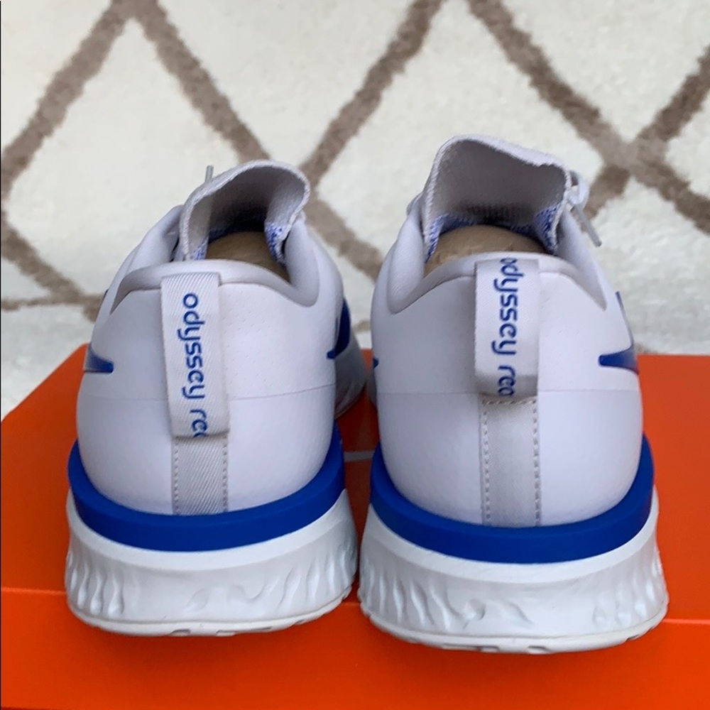 •NIKE ODYSSEY REACT 2 FLYKNIT VAST GREY/GAME ROYAL - Picture 8 of 16
